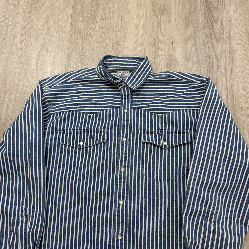 Vintage Cambridge Classics Snap Button Shirt Men'… - image 2